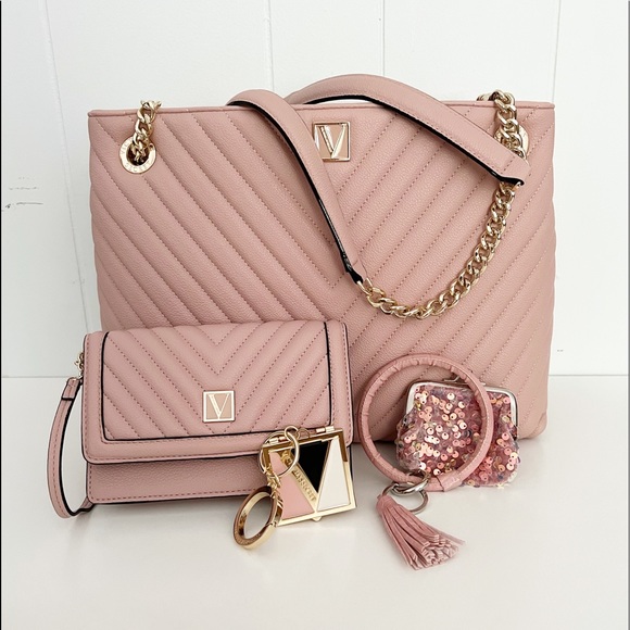 Victoria's Secret Handbags - Victoria’s Secret Orchid Blush Purse Set | FIRM PRICE